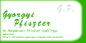 gyorgyi pfiszter business card